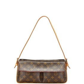 Louis Vuitton Monogram Viva Cite MM Shoulder Bag M51164 Brown Leather Women's LOUIS VUITTON