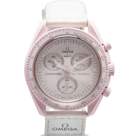 OMEGA x Swatch MoonSwatch MISSION TO VENUS Watch SO33P100 Quartz White Dial Ceramic Nylon Women's