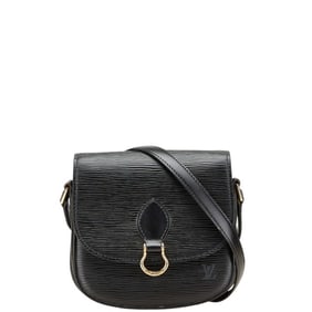 Louis Vuitton Epi Mini Saint-Cloud Crossbody Shoulder Bag M52212 Black Leather Women's LOUIS VUITTON