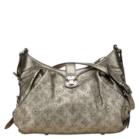 Louis Vuitton Monogram Mahina XS Shoulder Bag M95718 Argent Leather Women's LOUIS VUITTON