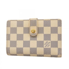 Louis Vuitton Damier Azur Portefeuille Viennois Wallet N61676 White Women's P1490155