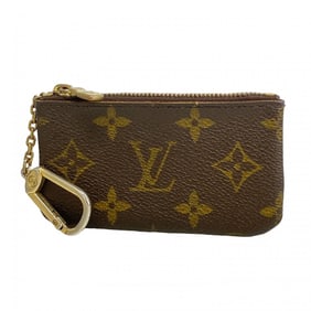 Louis Vuitton Monogram Pochette Cle Wallet/Coin Case M62650 Brown Women's
