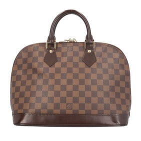 Louis Vuitton Alma Damier Handbag, Canvas N51131, Brown, Women's, LOUIS VUITTON