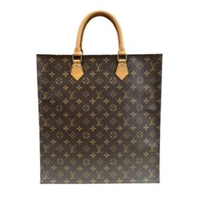 Louis Vuitton Sac Plat Monogram Canvas Handbag M51140 Brown Unisex LOUIS VUITTON
