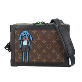 Louis Vuitton LV Friend Soft Trunk Monogram Macassar Shoulder Bag, M45619, Brown, Unisex