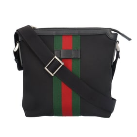Gucci Sherry Line Shoulder Bag, Canvas 631195, Black, Men's