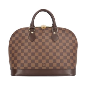 Louis Vuitton Alma Damier Handbag, Canvas N51131, Brown, Women's, LOUIS VUITTON