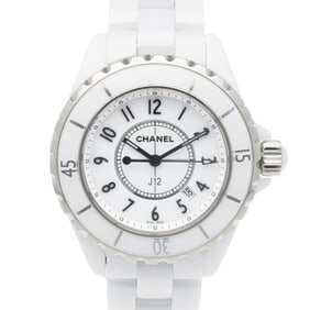 CHANEL J12 Watch, White Ceramic, H0968, Quartz, Women's,