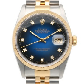 Rolex Datejust Oyster Perpetual Watch, Stainless Steel, 16233, Automatic, Overhauled and Refinished,