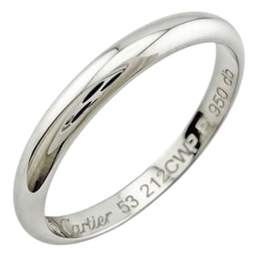 Cartier wedding ring, size 12.5, Pt950 platinum, unisex.