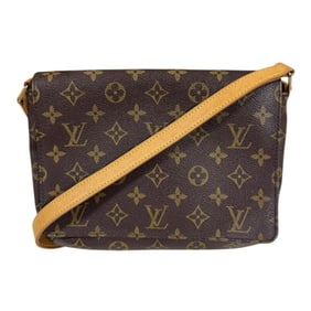 Louis Vuitton Musette Tango Short Monogram Shoulder Bag in Canvas, M51257, Brown, Women's, LOUIS