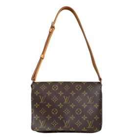 Louis Vuitton Musette Tango Short Monogram Shoulder Bag in Canvas, M51257, Brown, Women's, LOUIS