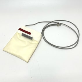 PRADA Sport Logo Pochette/Sacoch Shoulder Bag in Nylon, White, for Women