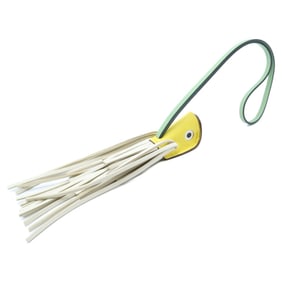 HERMES K Stamp Epson Anjou Milo Swift Poisson Fish Bag Charm Keychain Jaunes Naples Clé Vert