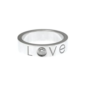 Cartier Love Ring 1P Diamond White Gold (18K) Fashion Diamond Band Ring Silver