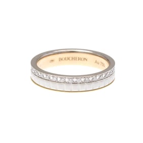 Boucheron QUATRE WHITE EDITION RING  JAL00237 Pink Gold (18K),Ceramic Fashion Diamond Band Ring
