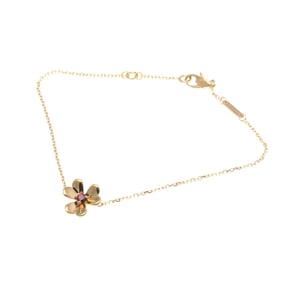 Van Cleef & Arpels Frivole Mini Ruby Bracelet VCARP7S900 Pink Gold (18K) Ruby Charm Bracelet