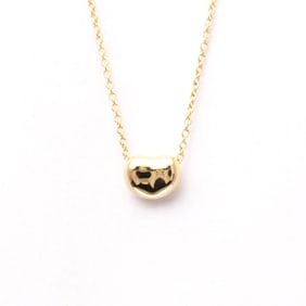 Tiffany Bean Pink Gold (18K) No Stone Men,Women Fashion Pendant Necklace (Pink Gold)