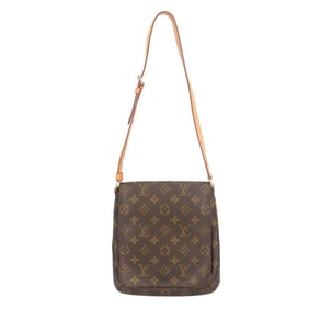Louis Vuitton Musette Salsa Short Monogram Canvas Handbag M51258 Brown Women's LOUIS VUITTON