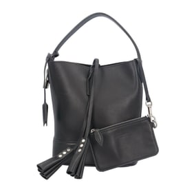 Louis Vuitton NN 14 PM Cuir Nuance Handbag, Leather, M94532, Black, Women's, LOUIS VUITTON