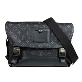 Louis Vuitton Voyage PM Monogram Eclipse Shoulder Bag, M40511, Black, Men's, LOUIS VUITTON
