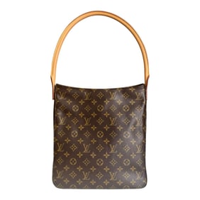 Louis Vuitton Looping GM Monogram Shoulder Bag, M51145, Brown, Women's, Canvas