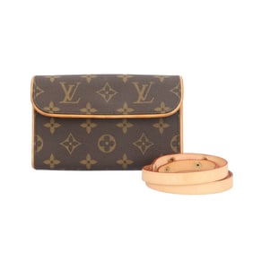 Louis Vuitton Pochette Florentine Monogram Waist Bag, Canvas, M51855, Brown, Women's, LOUIS VUITTON