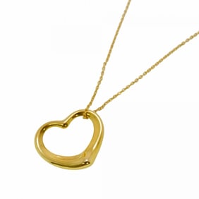 Tiffany Necklace Heart K18YG Yellow Gold Ladies