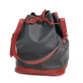 Louis Vuitton Shoulder Bag Epi Bicolor Noe M44017 Noir Castilian Red Ladies