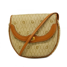 Christian Dior Shoulder Bag Honeycomb Beige Women's