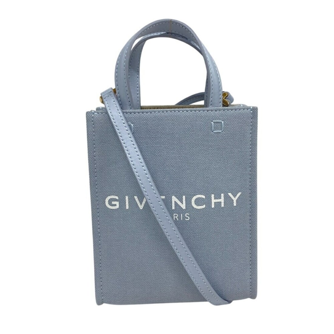 GIVENCHY G Tote Vertical Ki BMA0223 Bag Shoulder Laptop Blue Women's: --- Catalog ---Category: SizeSize (HxWxD): 16.5cm x 13.5cm x 6.5cm / 6.49'' x 5.31'' x 2.55''Category: DesignType: Tote bagColor: BlueGender: WomenMaterial: Canvas , Leather Category: GeneralBrand: Gi