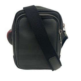 BURBERRY Louis Vuitton bag Check shoulder Bag Women Men Black