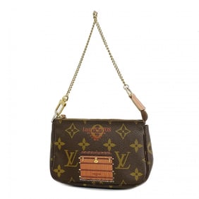 Louis Vuitton Pouch Monogram Trunk & Lock Pochette Accessoires M60417 Brown Women's