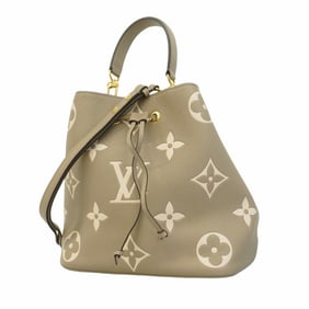 Louis Vuitton Handbag Monogram Empreinte Bicolor NeoNoe MM M45555 Tourterelle Crème Ladies