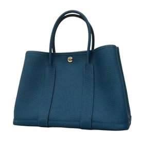 Hermes Tote Bag Garden TPM Country Blue Outremer D Engraved Ladies