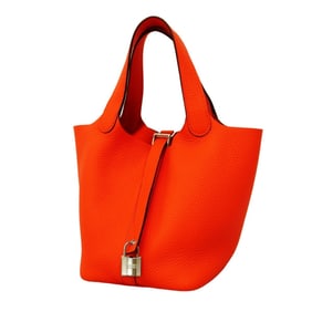 Hermes handbag Picotin Lock PM Taurillon Clemence Rose Texas W stamped ladies