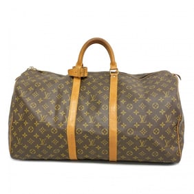 Louis Vuitton Boston Bag Monogram Keepall 55 M41424 Brown Men's Women's