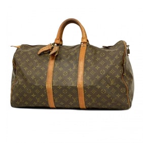 Louis Vuitton Boston Bag Monogram Keepall 50 M41426 Brown Men's Women's