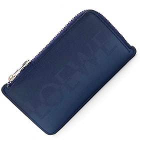 LOEWE Fragment Case C314Z40X02 Navy Green Smooth Calfskin Soft Grain Calf Wallet/Coin Business Card