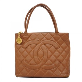 Chanel Tote Bag, Reproduction Tote, Caviar Skin, Brown, Women's
