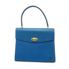 Louis Vuitton Handbag Epi Malesherbes M52375 Toledo Blue Ladies