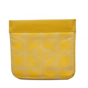 Chanel Wallet/Coin Case New Travel Nylon Yellow Men's Women's
