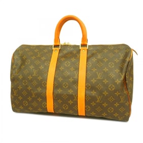 Louis Vuitton Boston Bag Monogram Keepall 45 M41428 Brown Men's Women's