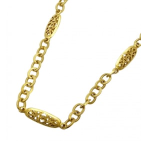 Chanel Necklace Coco Mark GP Plated Gold Ladies