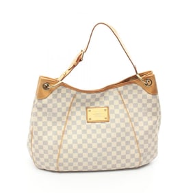 Louis Vuitton Galliera GM Damier Azur Shoulder Bag Coated Canvas Leather Women's White N55216