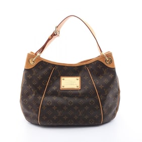 Louis Vuitton Galliera PM Shoulder Bag Coated Canvas Leather Monogram Women's Brown M56382