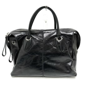 TOD'S D Style Bag Handbag Leather Men's Black