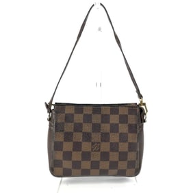 LOUIS VUITTON N51982 Damier Truss Makeup Accessory Pouch Bag Shoulder Handbag Canvas Women's Ebene