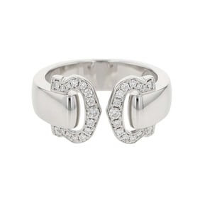 Cartier ring 2C Bouclé diamond K18WG white gold size 49