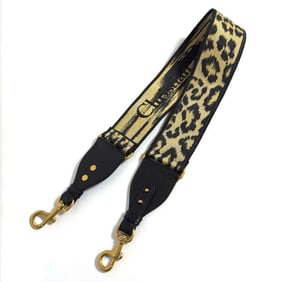 Christian Dior Dior Women's Shoulder Strap Belt Leopard Print